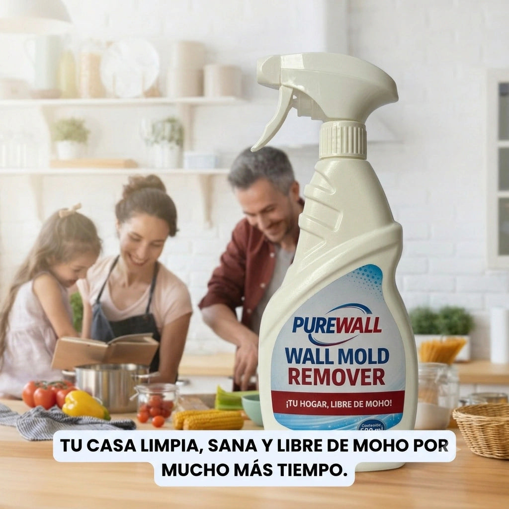 PureWall Removedor de moho | Paredes más limpias, frescas y protegidas en minutos.