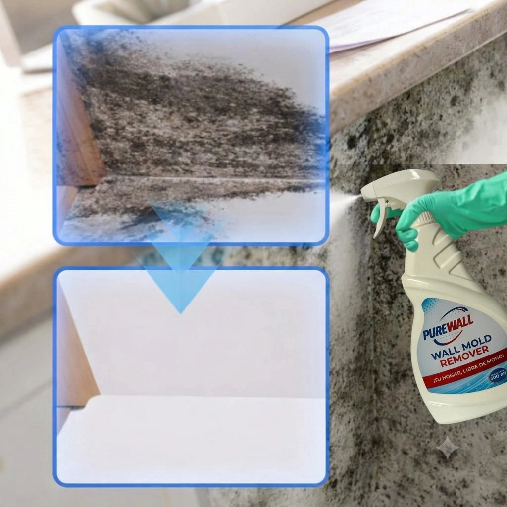 PureWall Removedor de moho | Paredes más limpias, frescas y protegidas en minutos.